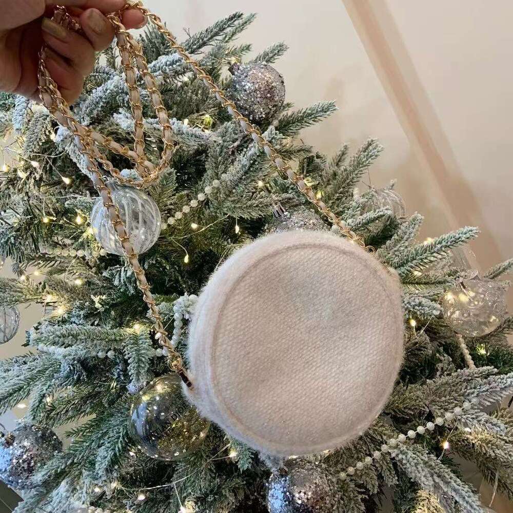Christmas Plush Gift Makeup Bag With Chain Cross Shoulder Bags
