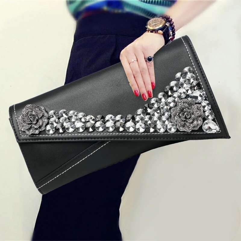 Fashion Dia Leather Handbag Women Clutch 2024 New Ladies Dress Banquet Female Casual Chain Shoulder Bags Digging Bag