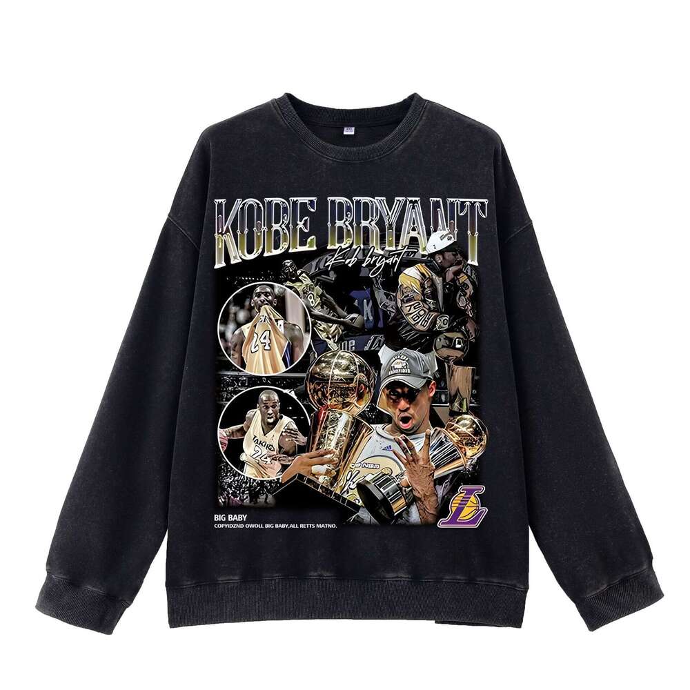 Hot Sale! Distressed Hooded Sweatshirt: Black Loose Shoulder Blank