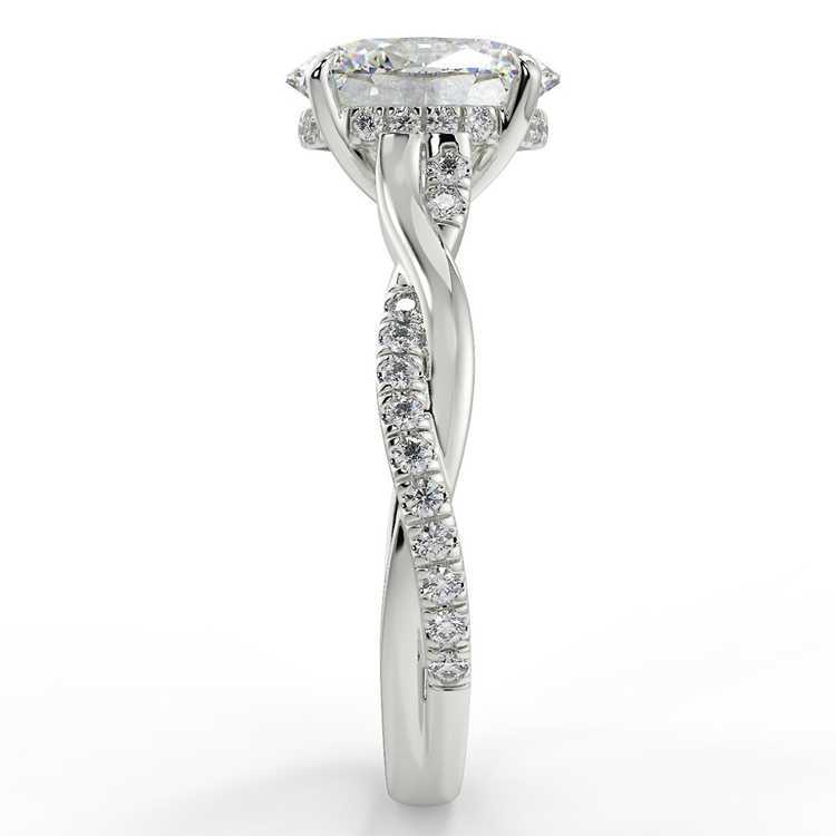 18K Solid Gold 2CT Moissanite Diamond Trendy Rings Pawnable Gold Jewelry 18K Ring