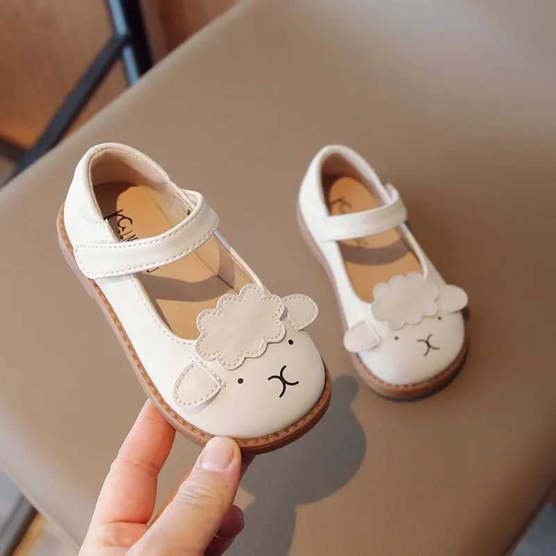 Girls princess shoes childrens sheep pattern PU leather shoes childrens soft soled comfortable Mary Jane school shoes G07174 X250220
