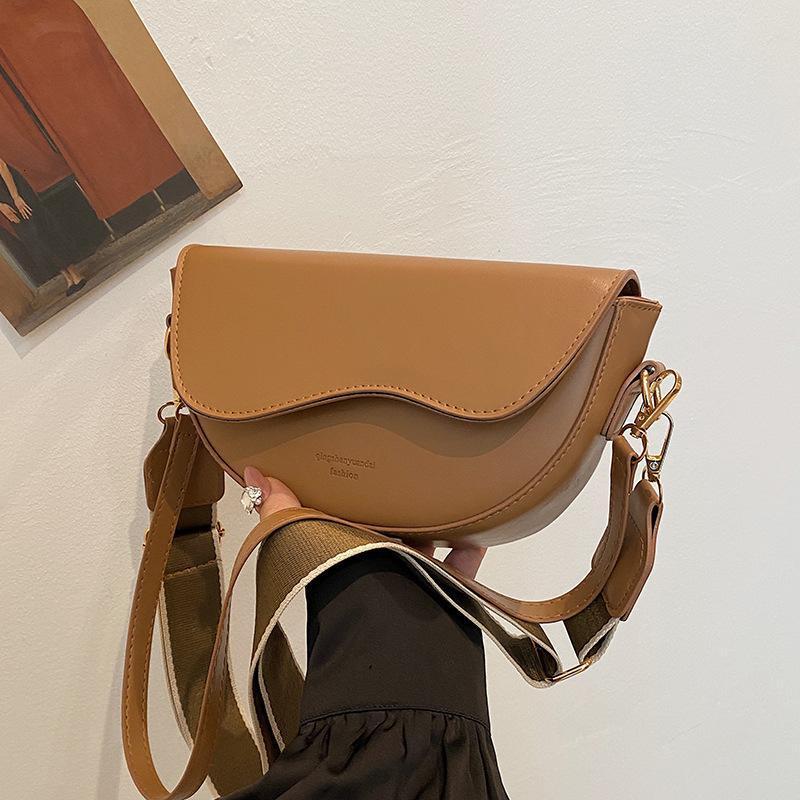 Bag, women's shoulder crossbody armpit bag, 2025 spring/summer new style, texture niche, broadband fashion saddle bag #swissmilitary