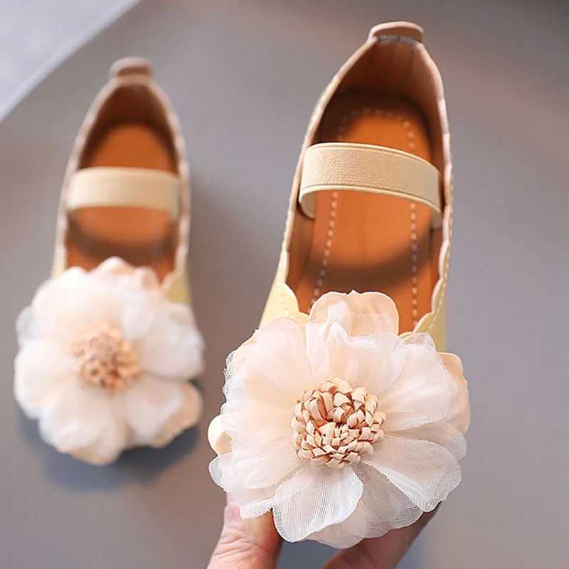 2023 New Princess Baby Girls Shoes Fashion Soft Bottom Childrens Flats PU Leather Shoes Summer Spring Flowers Kid Shoes CSH1261 X250220