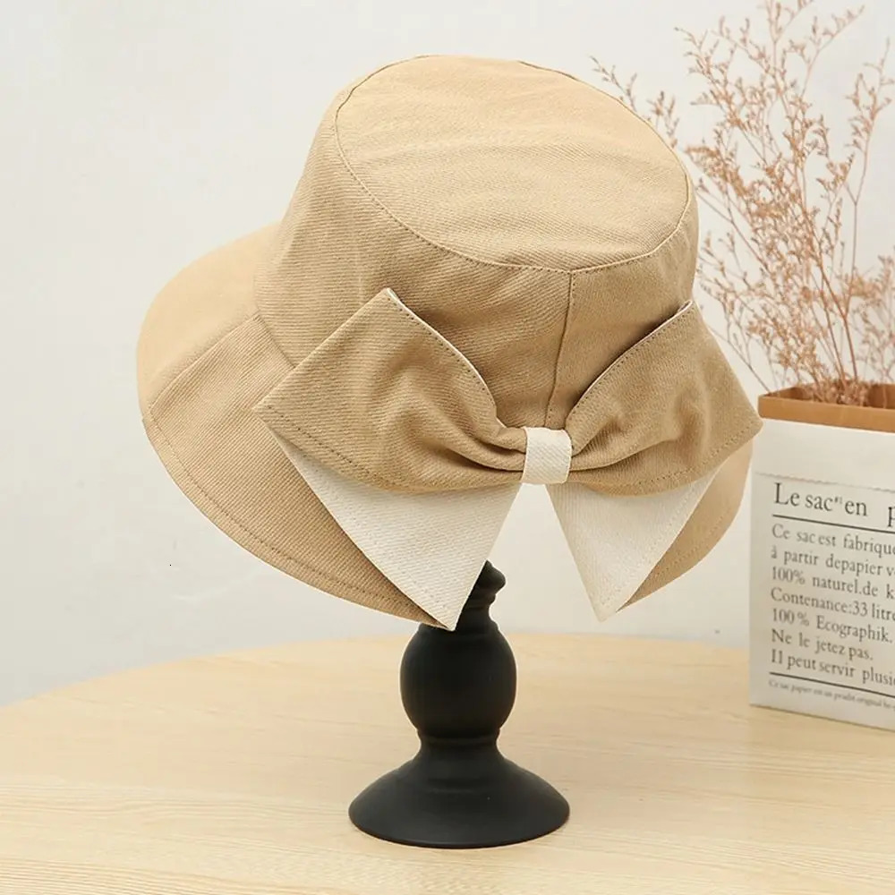 Women Cotton Fabric Bucket Hats High Quality 10 Colors Unisex Summer Hat Sunbonnet Cap Outdoor Fisherman 250210
