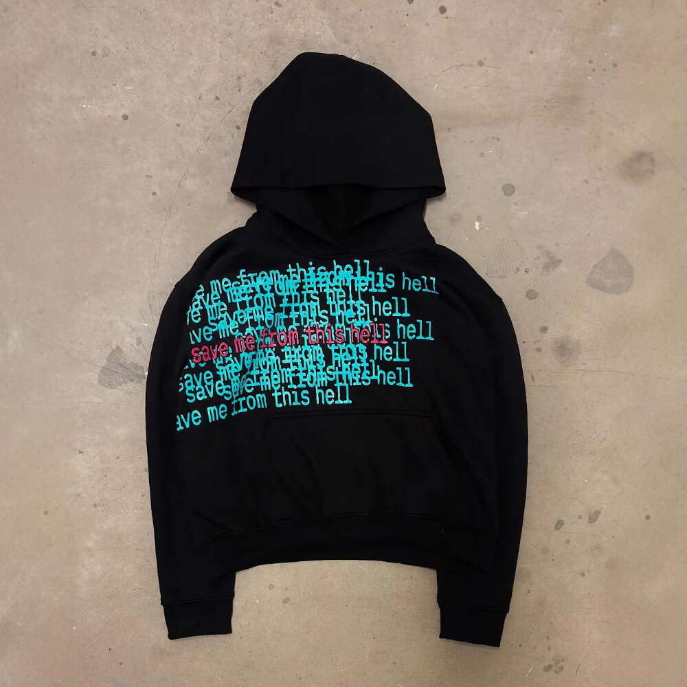 Y2K Long-Sleeved Hoodie: Perfect Gift for Boyfriend with Trendy Printed Pattern