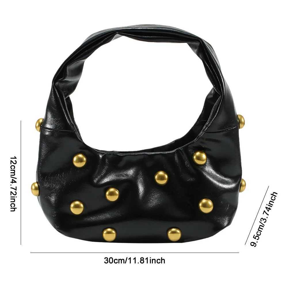 Women PU Shoulder Bag Trendy Underarm Bag Adjustable Strap Cool Sling Bag Punk Style Satchel Purse Outdoor Travel Bag Y250218