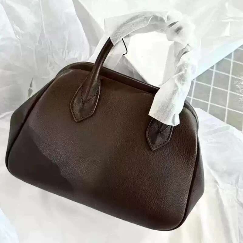 Clip Tote Bags For Women Designer Handbag Purses 2024 New PU Leather Vintage Large Capacity Commuting Shoulder Crossbody