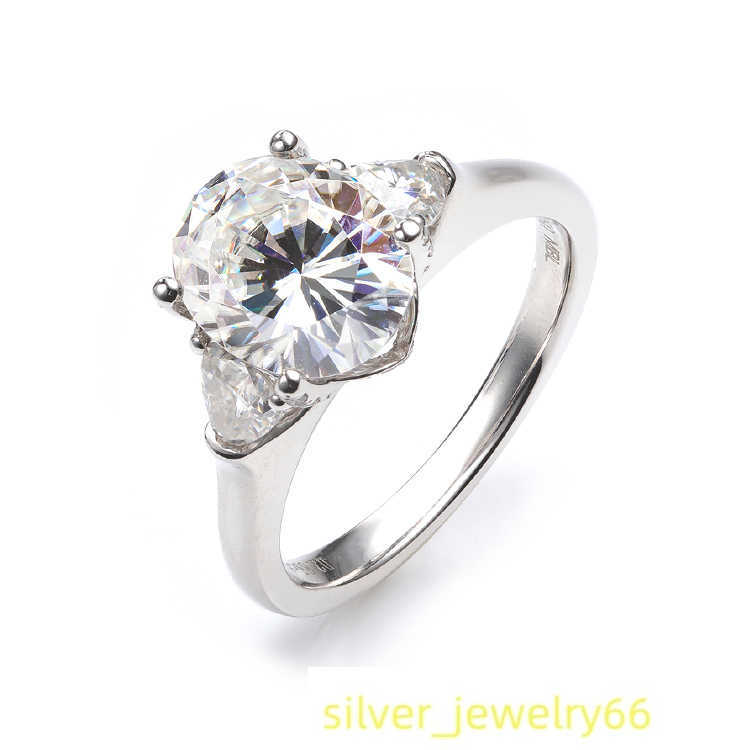 Dropshipping Women Fine Jewelry 14K Gold Engagement Ring Hand Setting 3cts Moissanite Diamond Wedding Ring With GRA