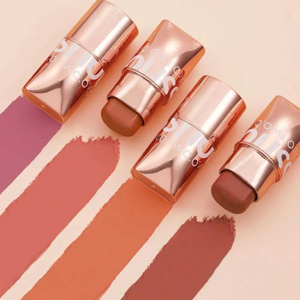 Lipstick B stick 3 in 1 eyes cheek and lip color building waterproof light cream multi stick female makeupW250220