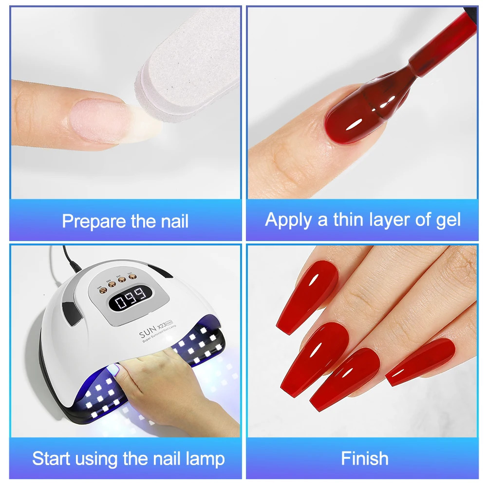 380W 81LEDS UV LED Nail Lamp Nail Dryer for Gel Polish 4 Setting Timers UV Nail Lamp Professional Nail Light Automatic Sensor 250214