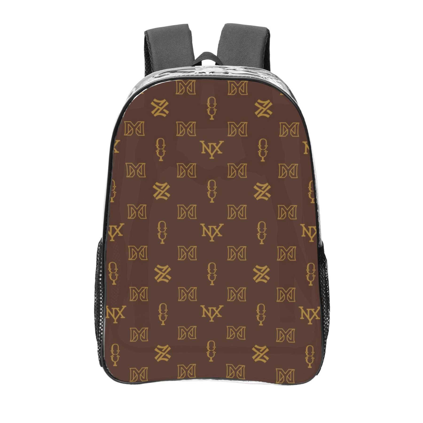 Lanjia NXY Transparent Pvc Backpack Bagpack Mens Designer Back Pack Large Laptop Backpacks Women Print School Bookbag F
