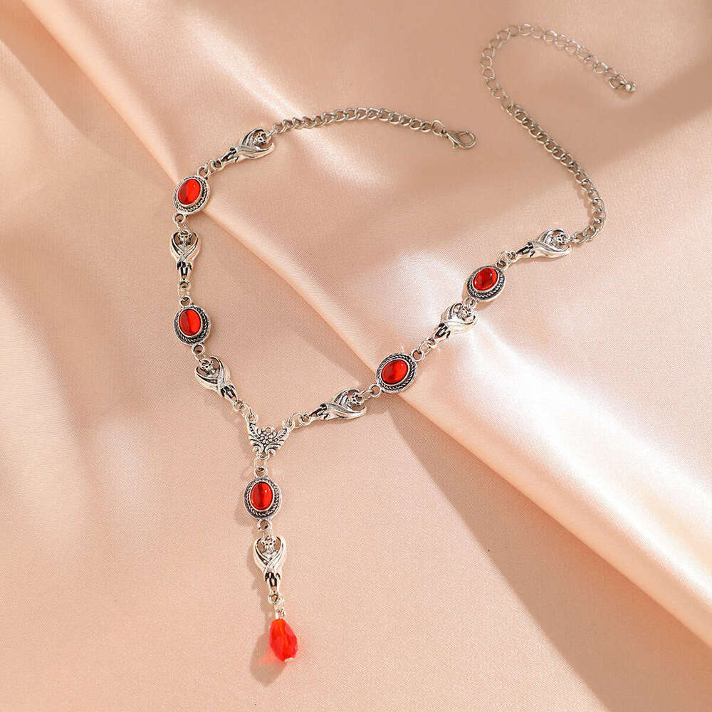 Jewelry Halloween Personalized Devil Gothic Necklace, Crowd Cyber Ghost Necklace