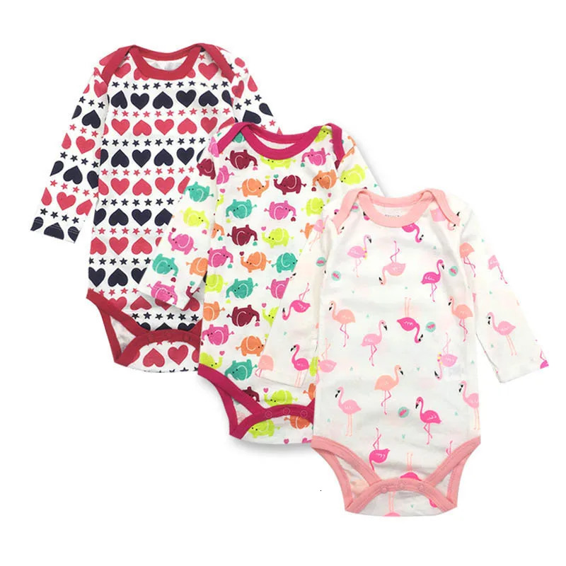 5piece/lot Baby Bodysuit born Babies Boys Girls Body Random 3 Pack 3 6 9 12 18 24 Months Infant Short Sleeve Clothing 250220