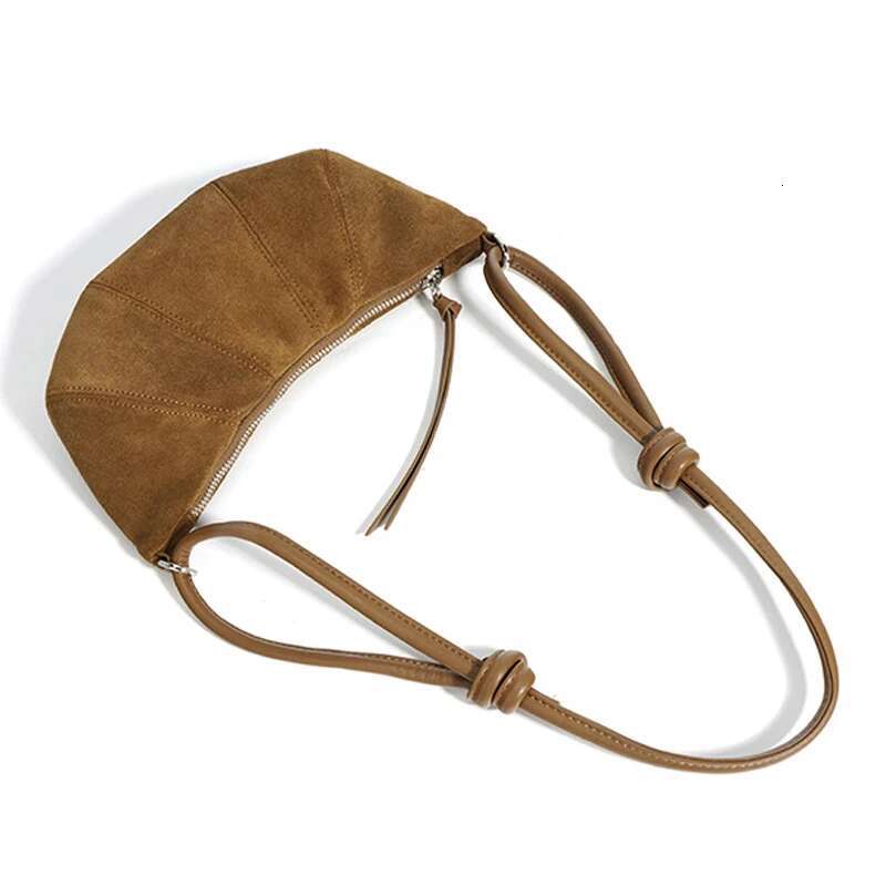 Hobos Croissant Underarm Bags For Women Designer Handbag And Purses 2024 New In Vintage Suede Frosted Shoulder Crossbody