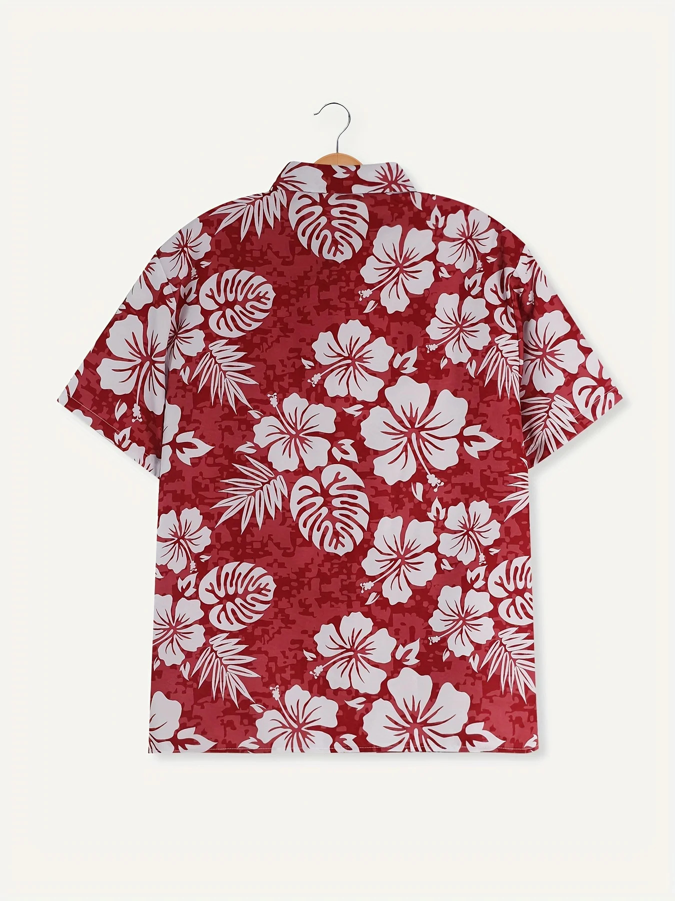3D Floral Pattern Print Mens Short Sleeve Button Up Lapel Shirt For Summer Holiday Resort Hawaiian Style Shirt Men Oversized 250219