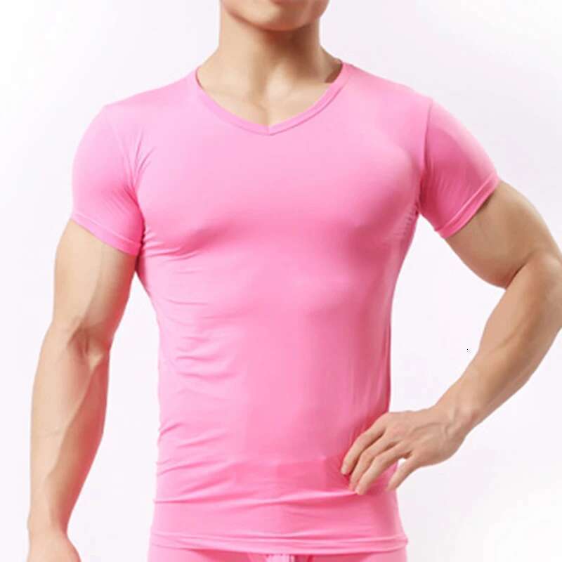 Ice InjMesh-Transparent underwear for men, basic shirts, sexy, fitness, bodybuilding