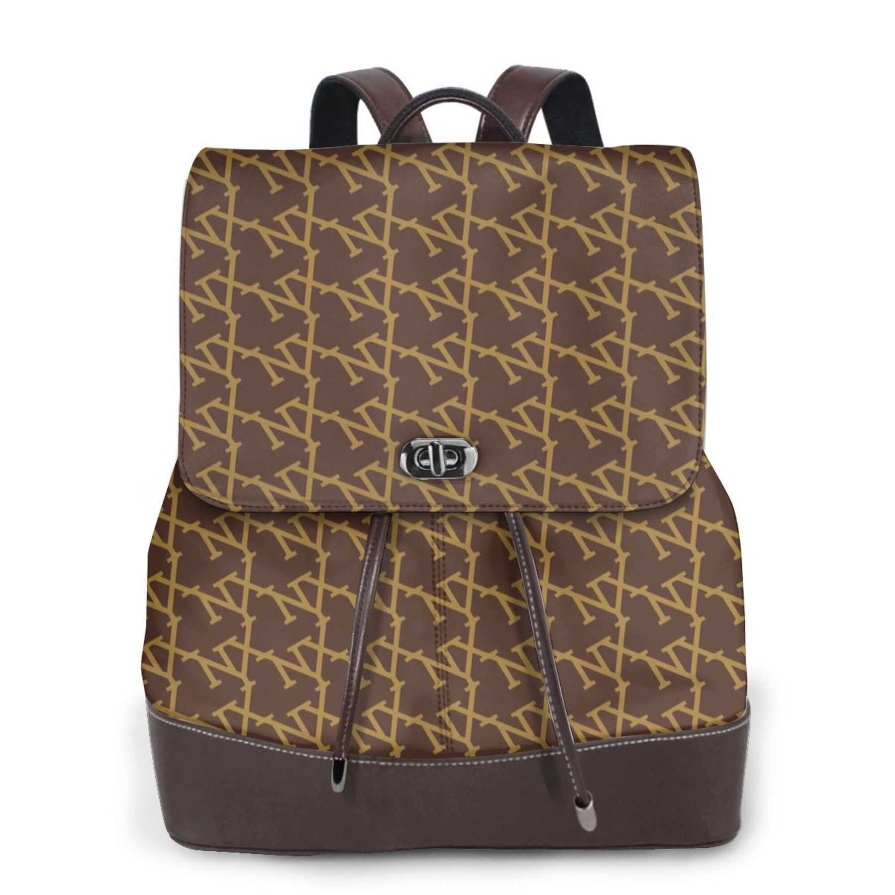 NXY Women Leather Backpack Designer Bookbag Cute Mini Backpacks Classic Print Travel Bag Girls Bookbag Schoolbag 250220