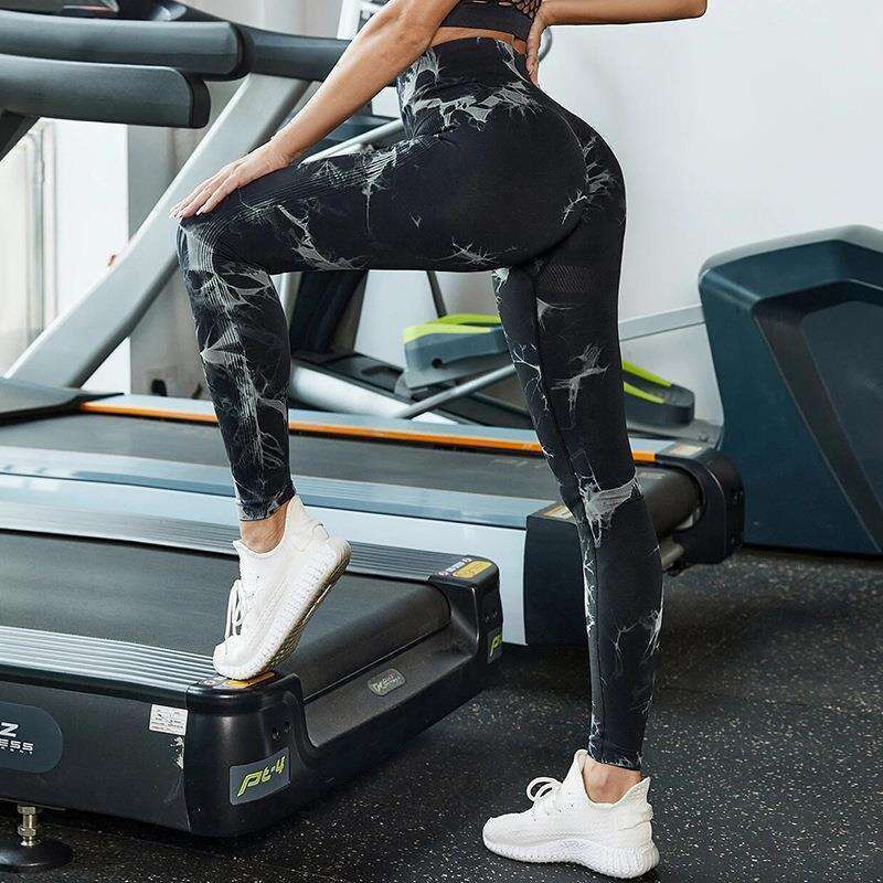 Peach Butt at, Seamless Tie Dyeing, Sports Tight High Waist Yoga Fiess Pants, 2025 New Style, Unique and Elegant Clothing