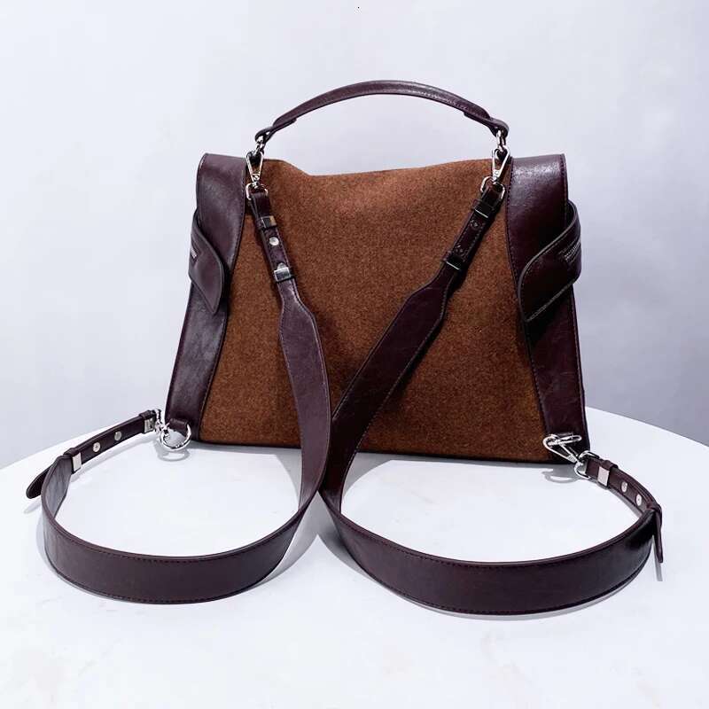 Faux Suede Tote Bags For Women Designer Handbag And Purse 2024 New In Vintage Large Capacity Commuting Shoulder Crossbody