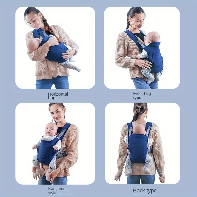 Baby Backpack Breathable Front 4 in 1 Infant Comfortable Sling Backpack Pouch Wrap Baby Kangaroo 250219