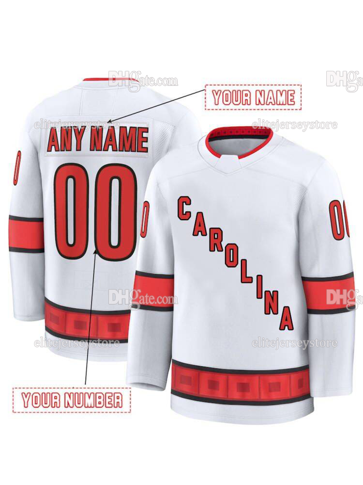 Personalized Custom Hockey Jersey Svechnikov Burns Slavin Sebastian Aho Jarvis Staal Chatfield Kotkaniemi Hall Martinook Fast Embroidered Letter Numbe