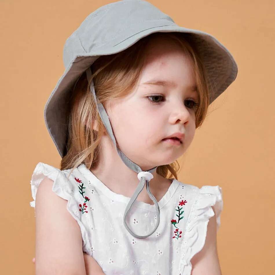Ddmyshoesvip Newborn Baby Boys Girls Panama Summer Kids Sun Infant Beach Fisherman Bucket Hat Children Breathable Outdoor Hats