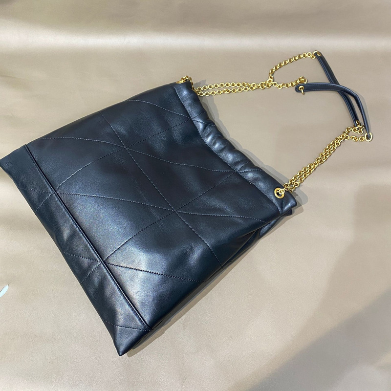 Niche High-End Chain Women's Diamond Tote Garbage Bag Leather Soft Sheepskin Small Fragrance Brand