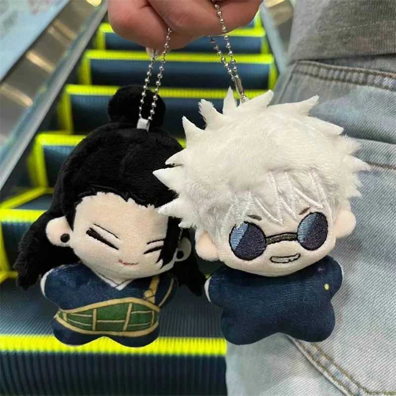 Mini Jujutsu Kaisen Plush Doll Gojo Keychain Suguru Anime Peripheral 12cm Plushie Toy Nanami Soft Cosplay Starfish Body Toy Gift W250219