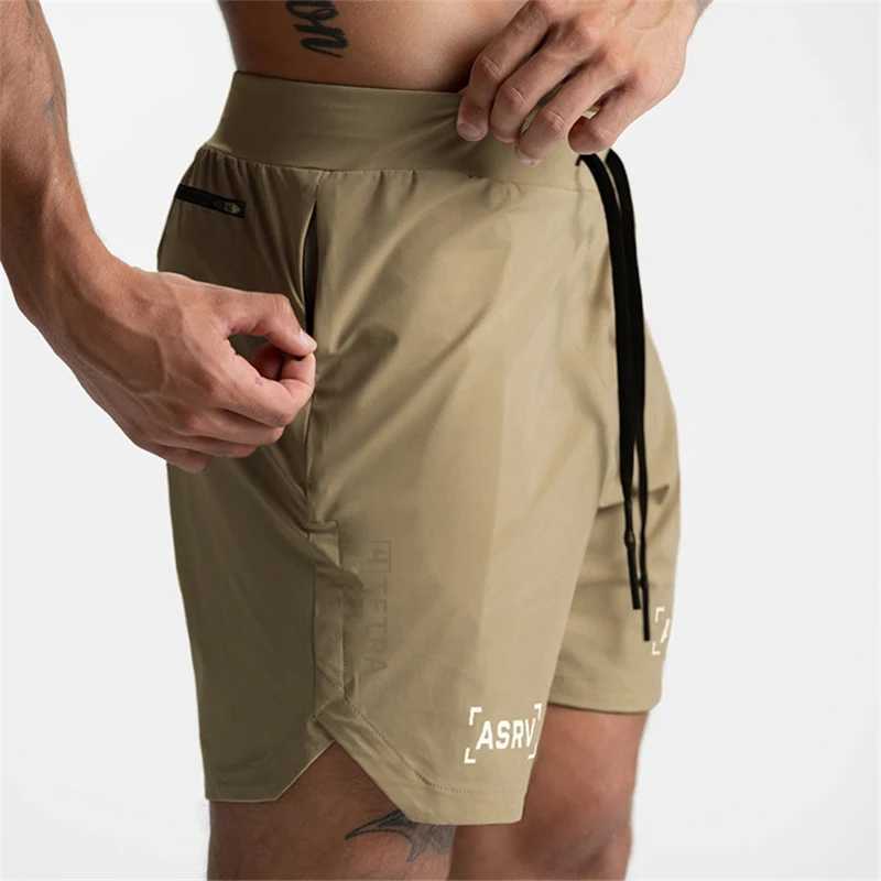 Summer New Gym Men Shorts Jogging Exercise Shorts Mens Sports Fitness Quick Dry Training Zipper Pockets Running Shorts X250220