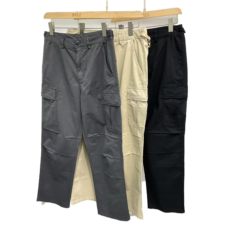 Topstoney Men's Top Quality Designers Trousers Badge Patches Men Women Zipper Track Pant Cotton Casual Cargo Pants Streetwear Overall Sport Cloth