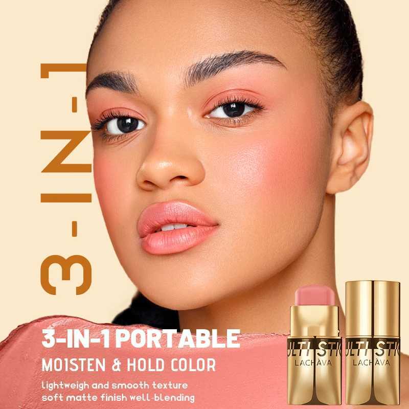Pudaier 3-In-1 Berry B StickWaterproof Color Correction s Multifunctional Makeup for Cheek Eye LipW250220