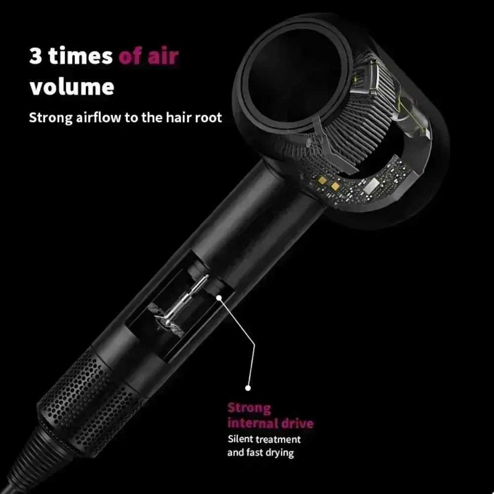 Hair Dryer with Hot and Cold Air Functionality Lightweight 5 in Professional Styling Tool for Easy Blowouts W250220