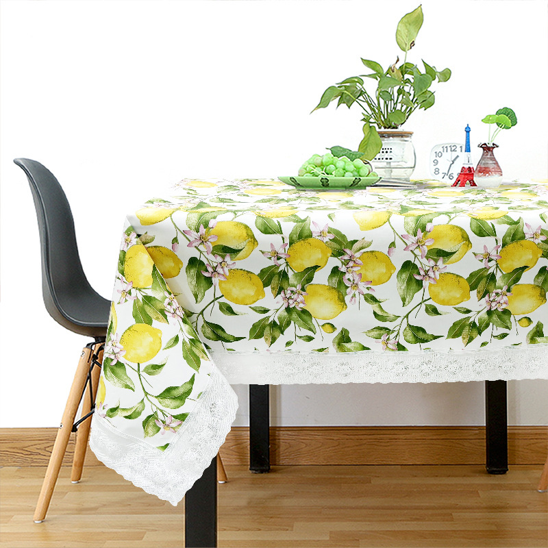 Fresh Printing Color Oil-proof and Anti-fouling Simple Household and Commercial Tablecloth