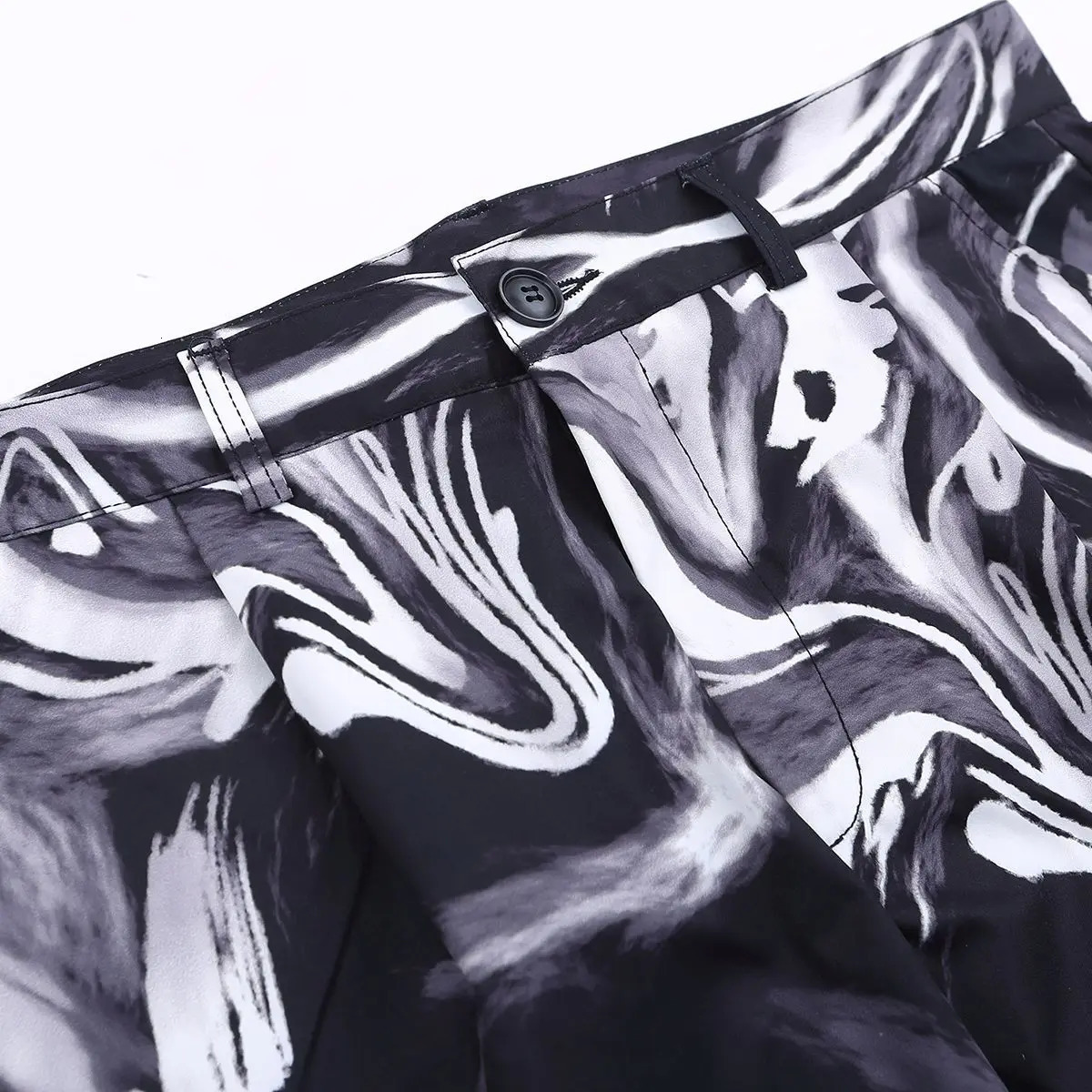Y2k Pants High Street Goth Punk Pattern Mens Pants Straight Casual Joggers Cargo Pants Harajuku Hip Hop Baggy Hosen Streetwear 250220