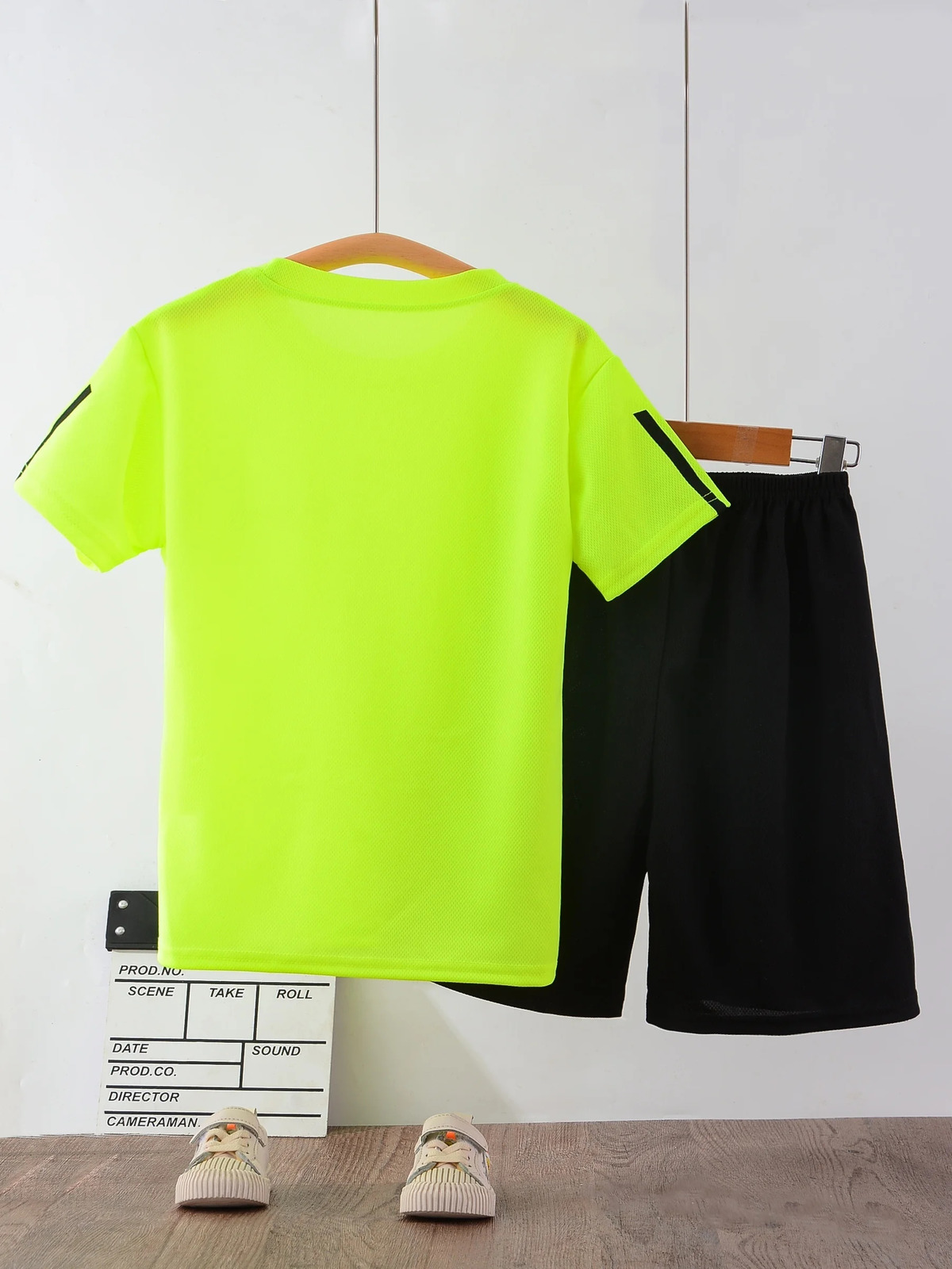 Summer Children Boy Football Clothes Set Kid Girls Breathable T-Shirts And Shorts 2pcs Suit Teenage Stripe Top Bottom Tracksuits 250219