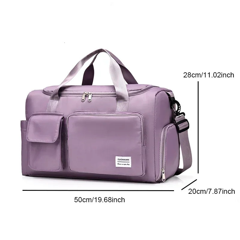 Carry On Travel Bag Large Capacity Weekender Overnight Duffle Bags with Shoe Compartment Sports Fitness Bags for Women 250214