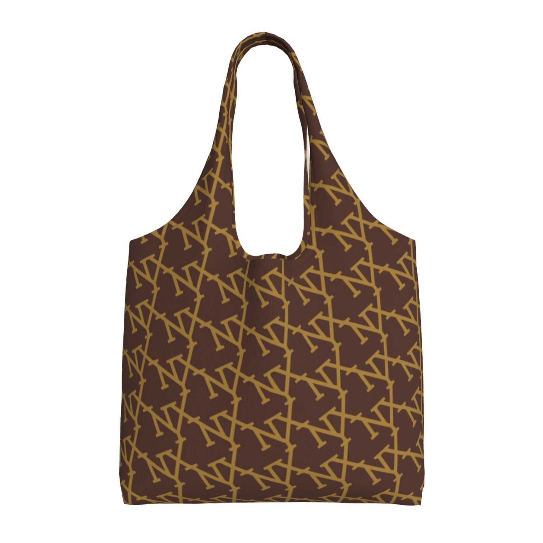 NXY Canvas Tote Bags Large Capacity Canvas Solid Letter Tote Bag Versatile Handbag Work Student Class Underarm Women's Bag Shopping Bag