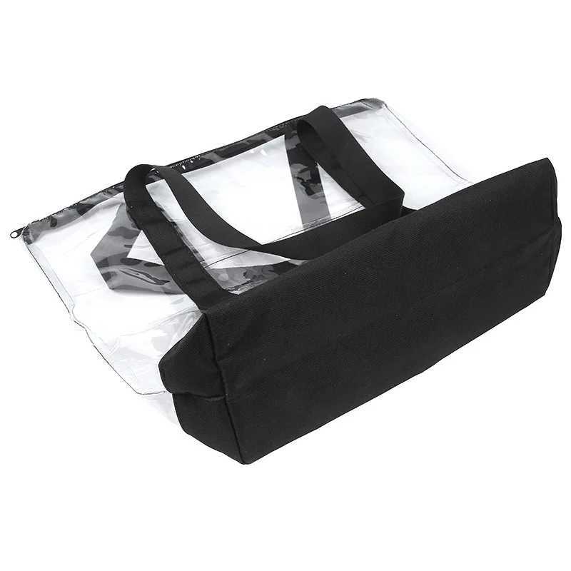 Transparent Clear Waterproof Tote Bag Pvc Tote Bag with Zipper Security Event Stadium Beach Pool Outgoing Travel Large Tote Z250219