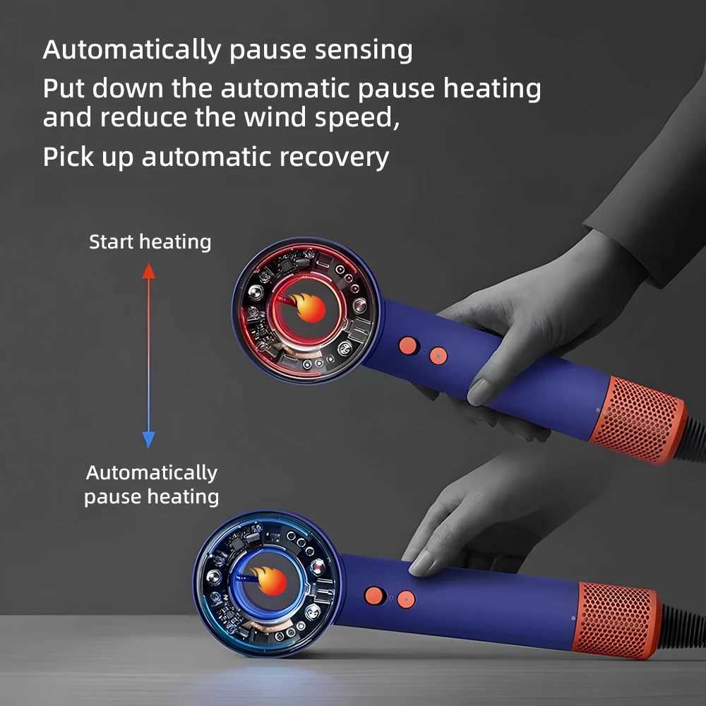 Leafless hairdryer with negative ion hair care high power for quick drying home use with constant temperature control. W250220