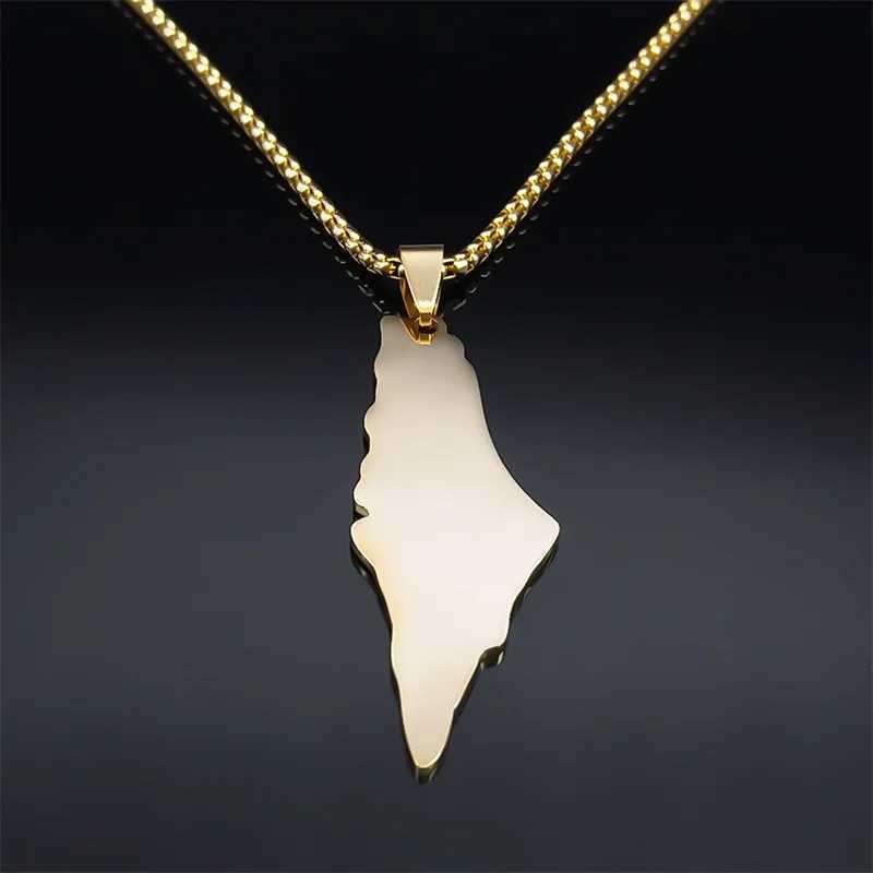 HNSP Palestine Stainl Steel Pendant Chain Necklace For Men Women Palestine Series Jewelry AccoriesXJ250219