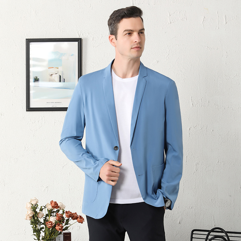 L219Dongdaemun Inspired Men's Casual Suit Jacket for Modern Look