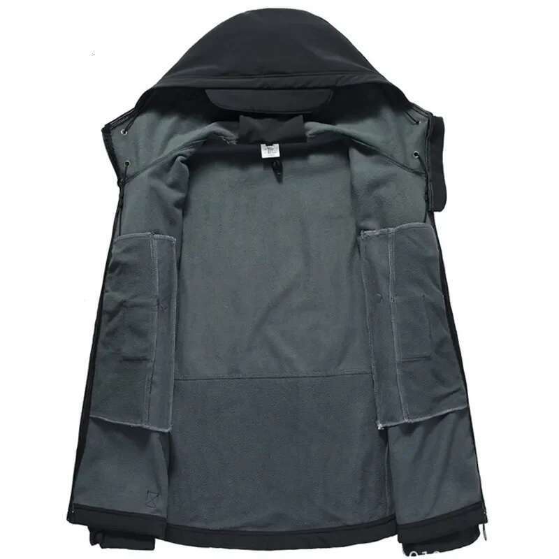 Men's and women's waterproof jacket, soft shell fleece, windproof, waterproof, breathable, warm, hooded, new series 2024