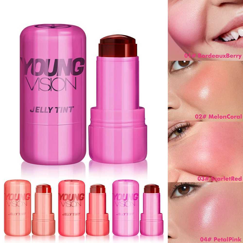 VISION Multi-Color Jelly B Stick Q Pinberry Lip Dye Stick for Lip and Cheek Natural and Easy Tinting Lip Gloss StickW250220