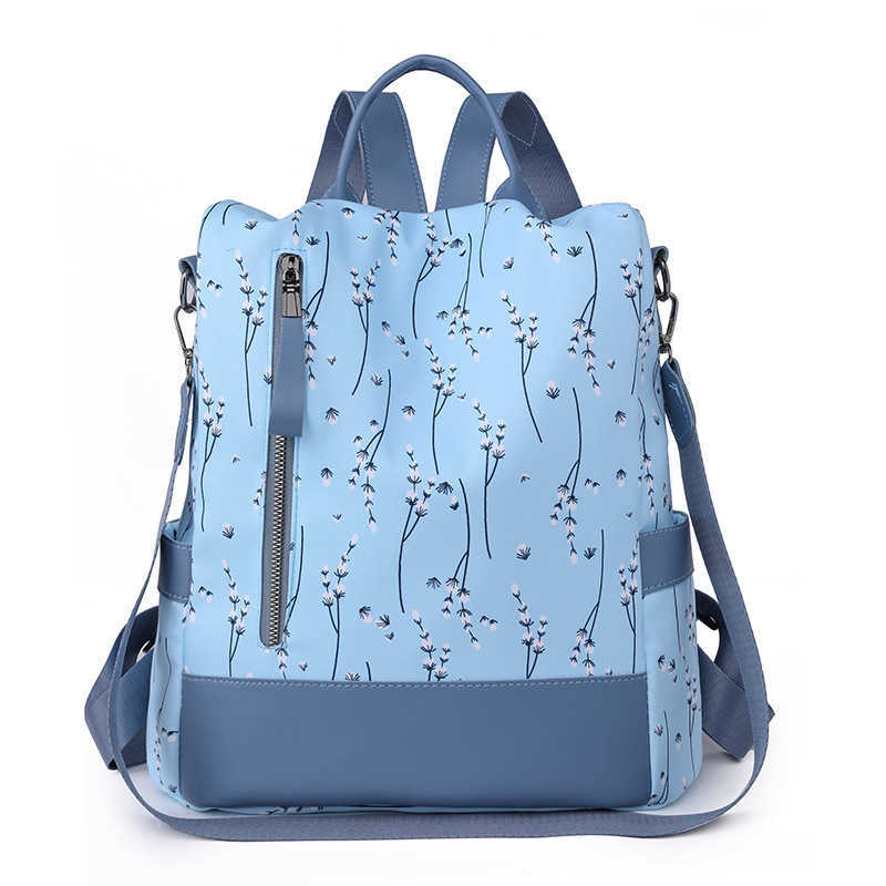 Backpack womens high end feeling large capacity casual Oxford cloth lightweight backpack commuting backpack womens bag