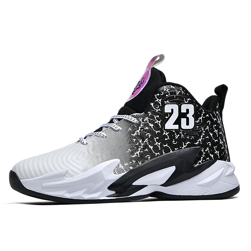 Basketball shoes men's combat boots sneakers autumn and winter new leather combat rubber soled youth student sneakers 35-45