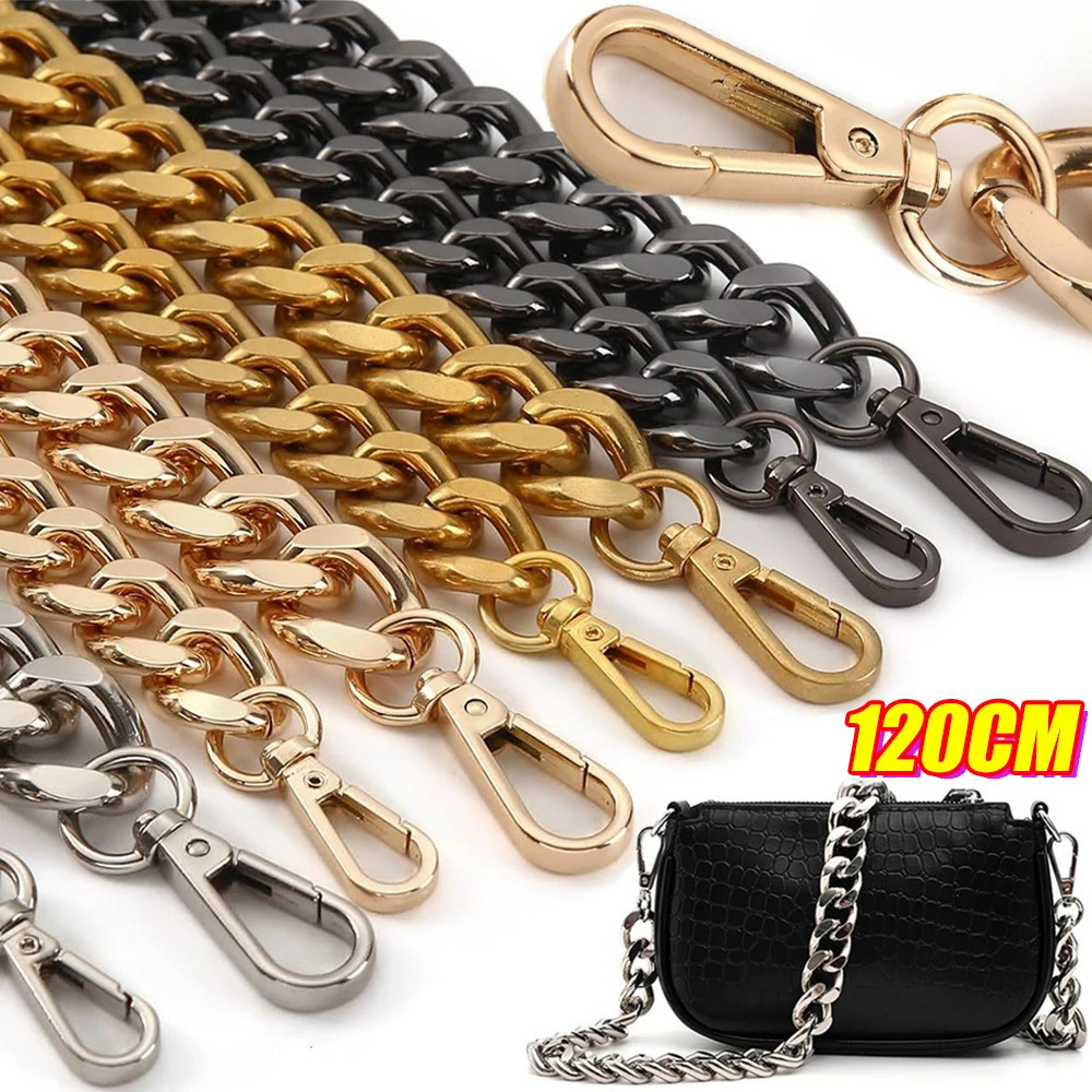 Metal Aluminum Bag Chain Strap Handle Shoulder Crossbody Handbag Diy Replacement Chains Parts Accessories 250213