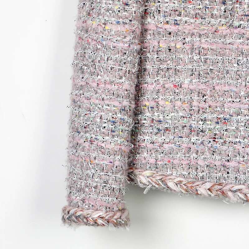2025 New Dopamine Strolg Wer Sea Colorful And Fun Vibrant Butterfly Yarn Fashionable Temperament Tweed Jacket