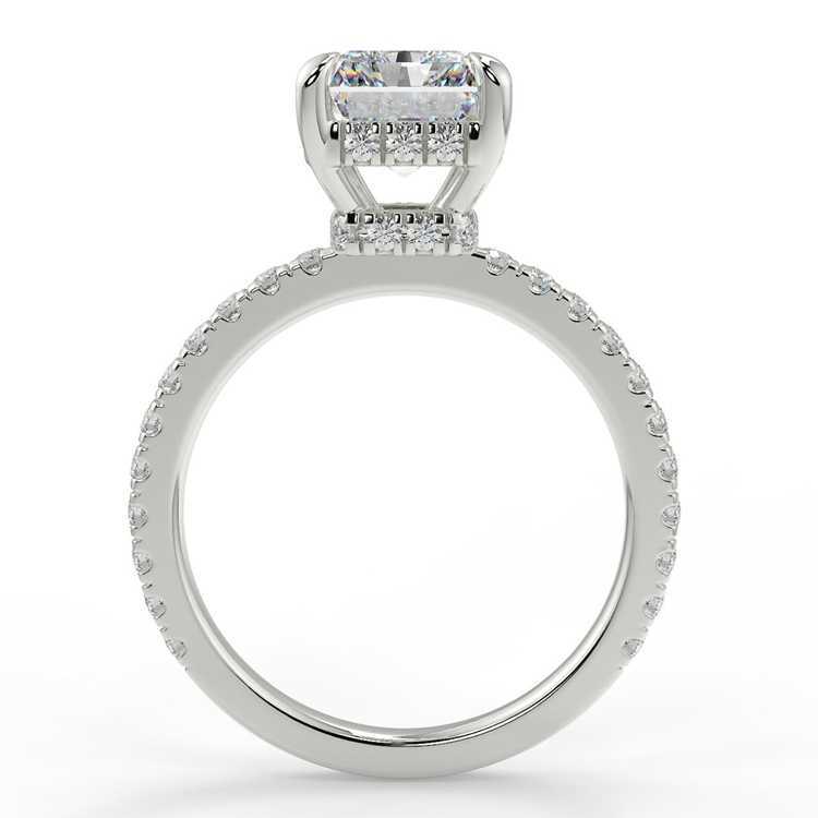 Radiant Cut Moissanite Diamond 14K Pt950 Ring Charming Ring Women Fashion Rings 18K