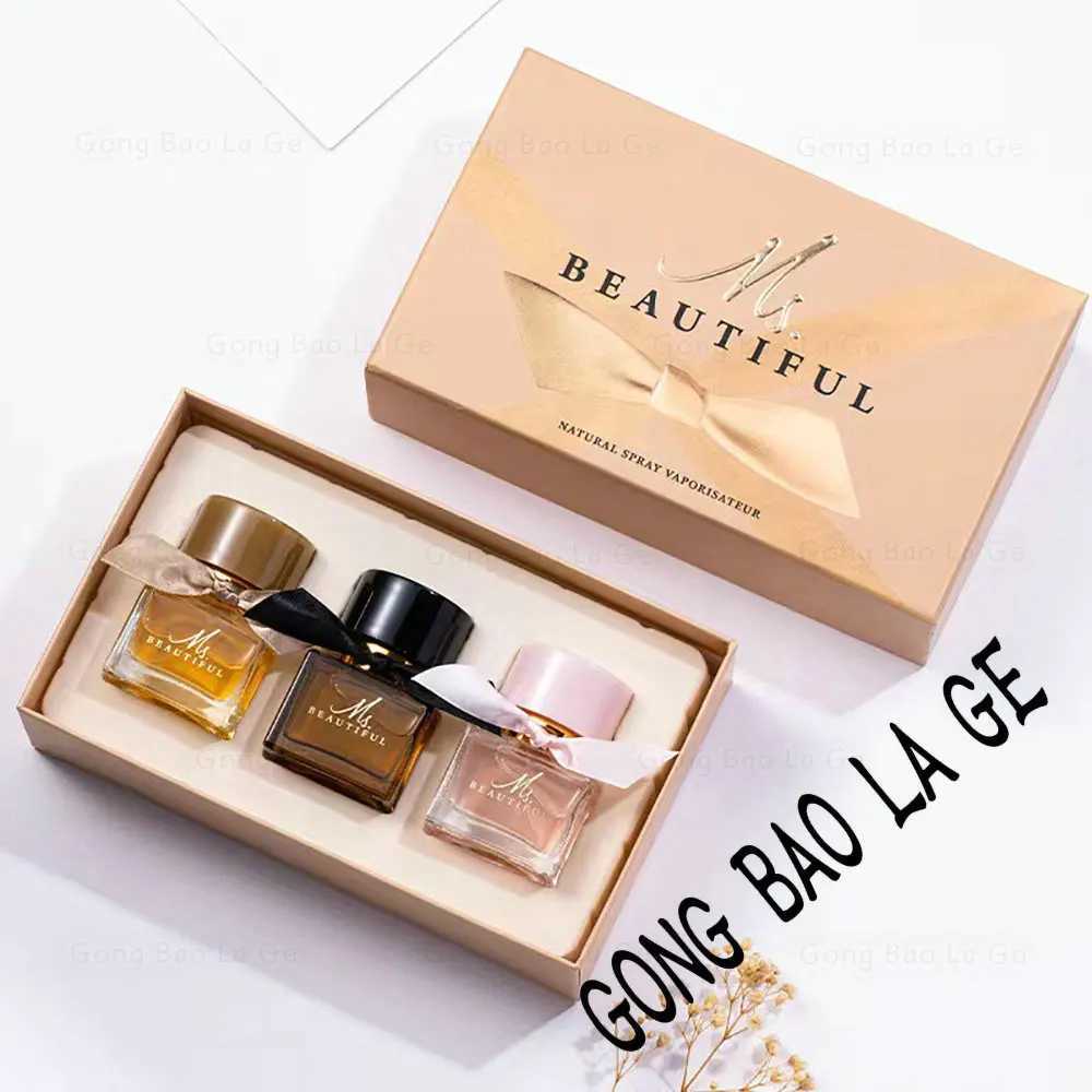 Beautiful Lady Gift Box 75ml Three Piece Set Lasting Fragrance Perfume Balminess Scent Pheromone Eau De Parfum Cologne ToiletteXJ250220