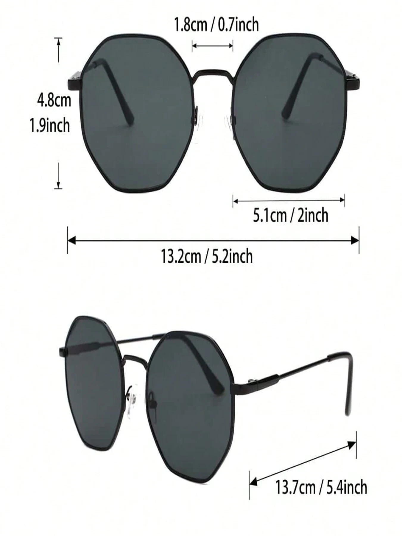 5PCS Unisex Metal Plastic Fashion Sunglasses For Street Pography And Daily Travel 250214
